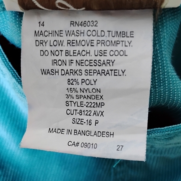 Vintage Company Collection Corduroy Skirt 16P Midi Circle Preppy Academia Fall - Picture 6 of 6